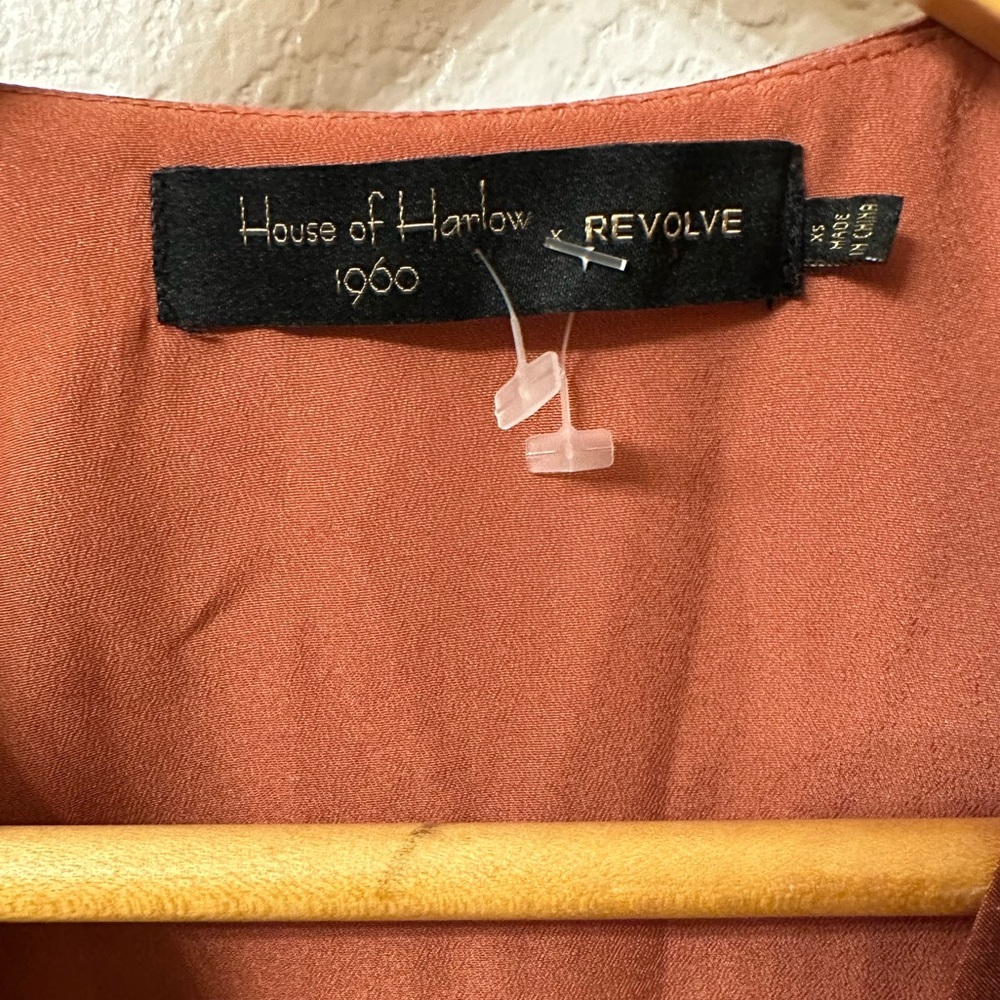 HOUSE OF HARLOW 1960 X REVOLVE Annika Dress in Copper XS Mini Dress - Picture 4 of 7